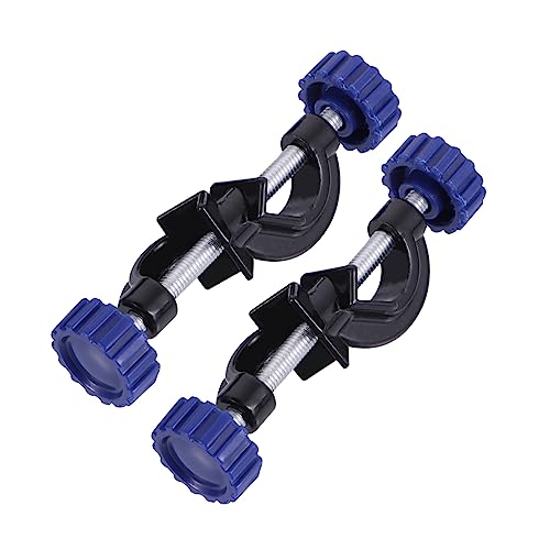 OUNONA 2pcs Knob Universal Clip Lab Clamp Holders Adjustable Clamp Holder Lab Stand Clamp Holder Nip Clip Clam Clamps Adjustable Stand Lab Instrument Supports Aluminum Plastic Spraying