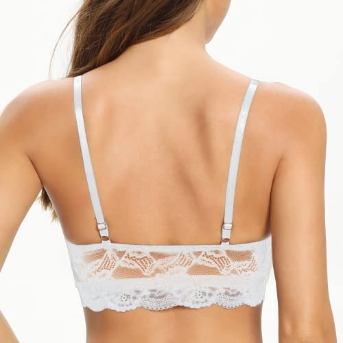 Brassière triangulaire sans fil à ouverture devant avec rembourrage léger - 2