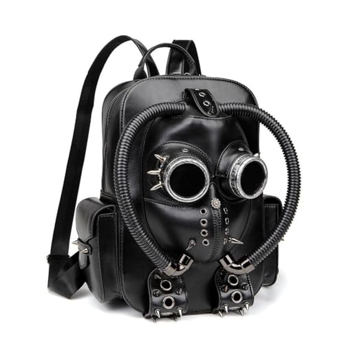 Ymxygz Punk Style Backpack Leather Rivet Bookbag Shoulder Bag for Women Men Festivals Hippy Party Accessories steampunk buy now online Ymxygz Punk Style Backpack Leather Rivet Bookbag Shoulder Bag for Women Men Festivals Hippy Party Accessories steampunk buy now online