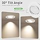 ALUSSO 10er Set Metall Einbaustrahler GU10 Rahmen 68mm, LED Spots 230V inkl. GU10 Fassung Deckenspots, 30° Schwenkbar Einbauspots Rund Einbaurahmen Badezimmer für LED oder Halogen Leuchtmittel, Weiß