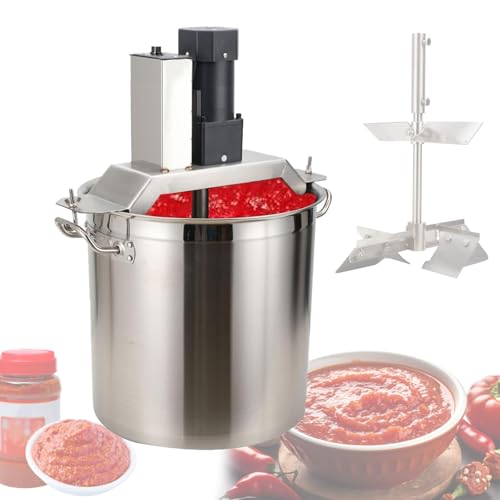 PLSZLL Batidora de Alimentos Comercial de Acero Inoxidable con Funciones de Calentamiento y agitación para cocinas Profesionales.