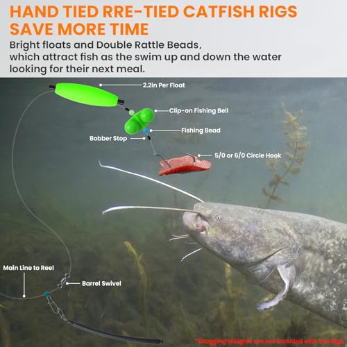 Catfish Float Rigs 6/0 Hook