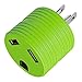 Leisure Cords Power Adapter 3 prong 15 amp Male to 30 amp Female RV Camper Generator Plug Outdoor Electrical Power Converter (15 Male - 30 Female)