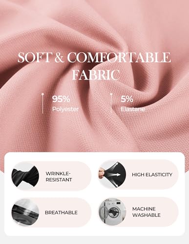 Image of GRACE KARIN Work Dresses for Women 2026 Sleeveless Button Business Midi Dress Notch Lapel V Neck Formal Office A Line Dresses