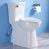 Simple Project 21 Inch Tall Toilets for Seniors, ADA Elongated Comfort High Toilet Seat, Powerful Single Flush 1.28 GPF, 12” Rough In, Height Toilets for Bathroom & Tall Person/Elderly/Handicapped