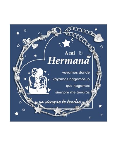 CheersLife Regalo para mi Hermana Pulsera Hermanas