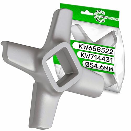 Lama Tritacarne Ø54,6 mm in Acciaio Inox Universale con Codice Originale KW714431 KW658522 per Kenwood - Garanzia di 5 Anni - ONIX TECH