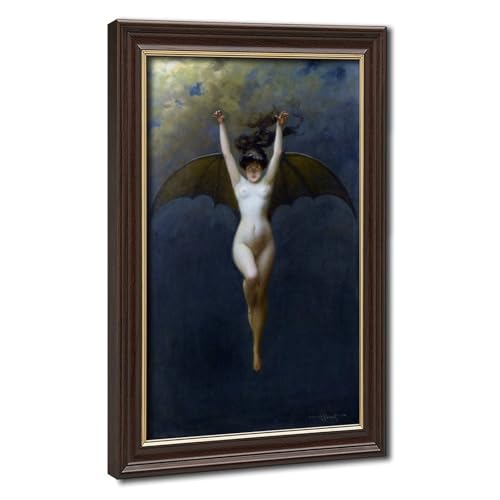 Chauve-souris impression sur toile Pénot grand format avec cadre suspendu