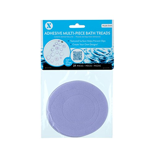 Adhesive Oval Bath Treads - Purple