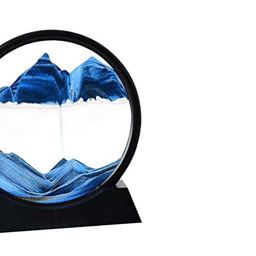 Dinâmica 3D Natural Paisagem Fluindo Arte Moving Sands Fluindo Grão Foto Ampulheta Ornamentos para C