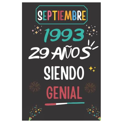 CUADERNO, SEPTIEMBRE 1993, 29 Años Siendo Genial: Regalo de 29 cumpleaños para mujeres y hombres, ideas de 29 cumpleaños... un cumpleaños... ... regalo de 29 cumpleaños para él/ella.