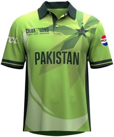 Pakistan 2025 Cricket Fan Jersey, Green - XX Large Size