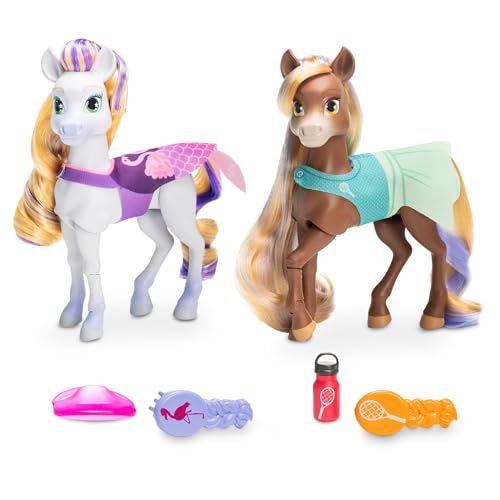 Wild Manes Horse Toys Tilly’s Tennis Match Horse Doll & Finley’s Pool Party Horse Doll 2-Figure Pack