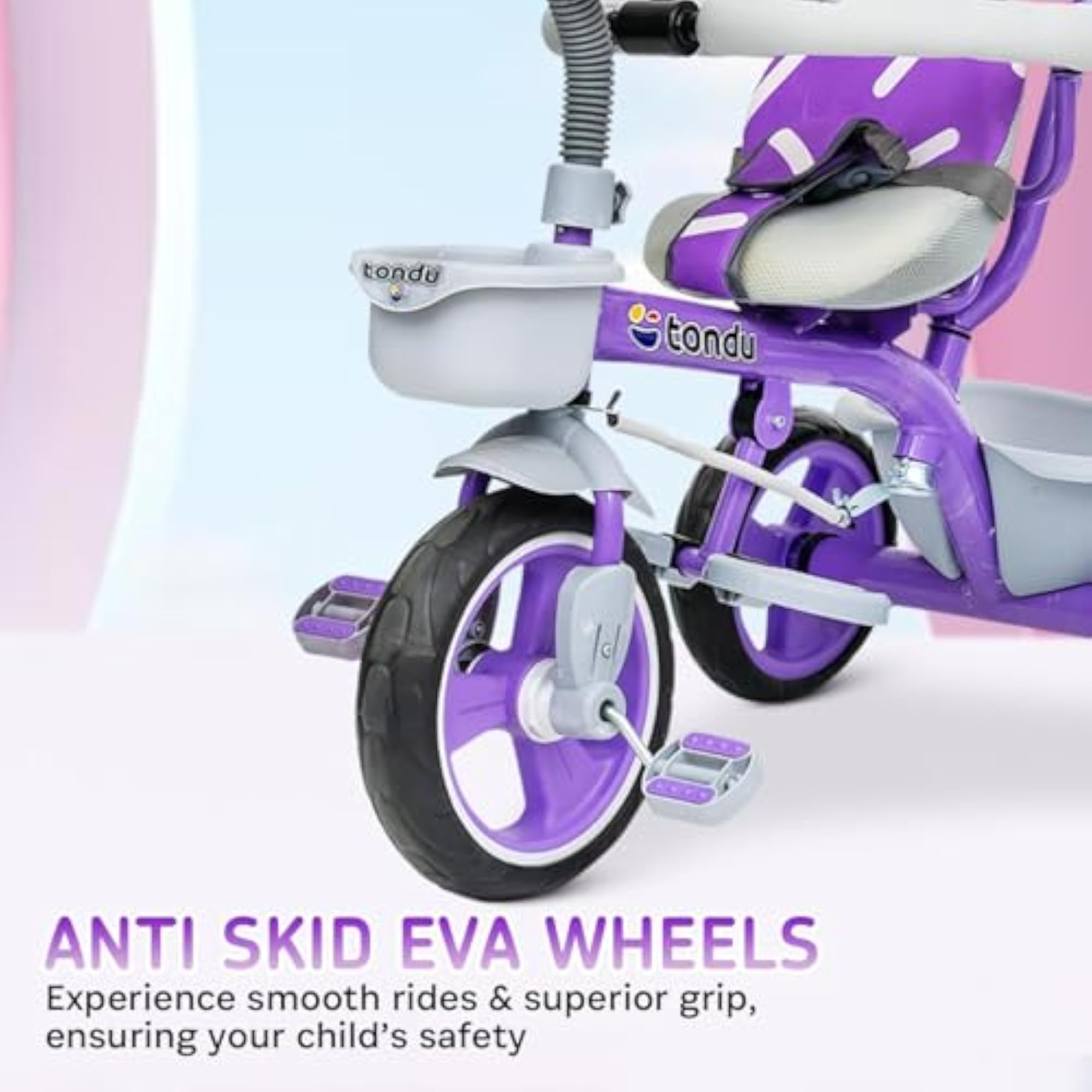 Tricycle for Kids with Canopy and Storage
