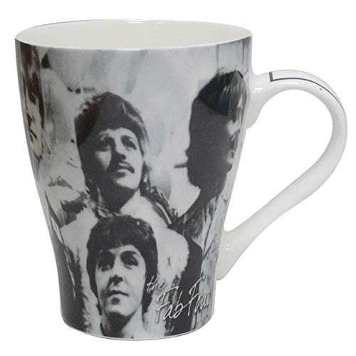 Dakota TLC Icons Mug, Beatles FAB4, White - Les Beatles, Paul McCartney, John Lennon, RIngo Starr, George Harrison Dakota TLC Icons Mug, Beatles FAB4, White