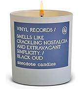 Anecdote Candles 'Vinyl Record' Coconut Soy Wax Candle Tumbler | Premium Hand Poured & Long Burni...