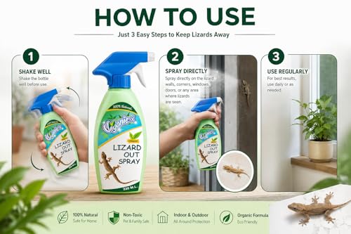 Image of Lizard Repellent Spray 220ml | 100% Herbal, Natural, Chemical-Free anti lizard spray | Upto 45 Days Protection from Lizards | Fresh Scent
