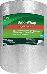 Air Bubble Wrap | Packing Roll for Safety | Multipurpose Packing Material | 1 Meter Wide (5M 40GSM)