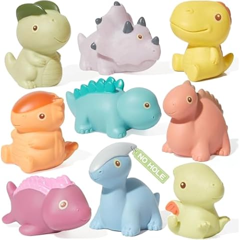 9 Pack Dinosaur Bath Toys for Toddlers Cover