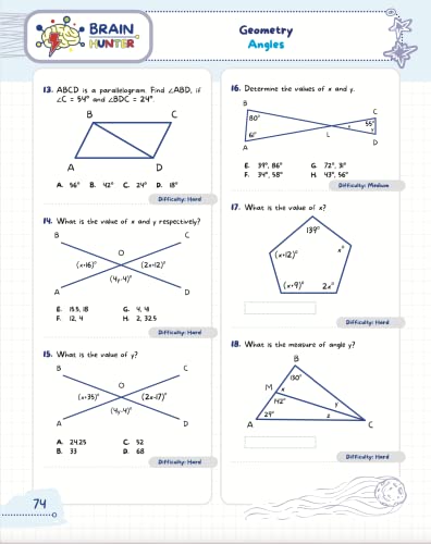 Math Practice Workbook Grades 6-8: 1000+ Questions You Need to Kill in Middle School by Brain Hunter Prep (Arithmetic, Algebra, Geometry, Measurement, ... more in Kill It Series by Brain Hunter Prep) - Image 11