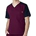 Carhartt Men's Ripstop Color Block Utility Scrub Top, Wine, Large