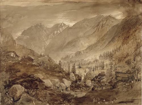 Peinture Poster Macugnaga John Ruskin, affiche décorative graffiti art mural inspirante 60x90cm