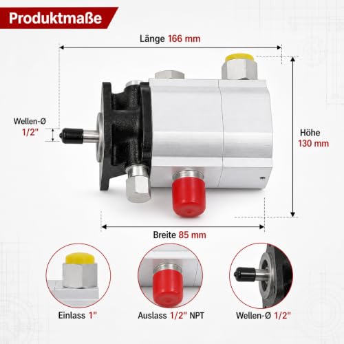 Bomba de separación hidráulica Nakkaa de 3000 rpm para solucionar atascos en astilladoras 4