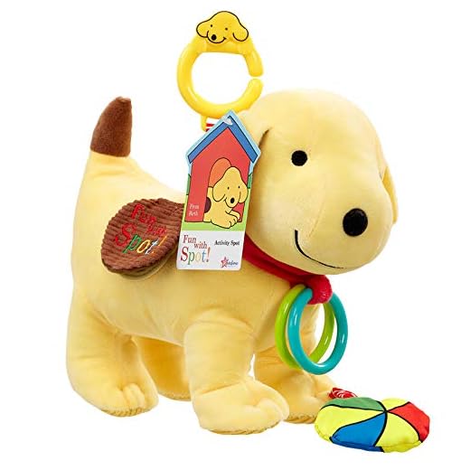 Official Spot the Dog Activity Toy - Baby and Toddler Soft Toys - Spot the Dog for Sensory Development by Rainbow Designs