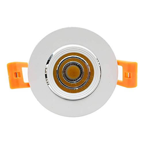 Plafond encastré LED 3W rond en aluminium basse consommation lumière 6000K