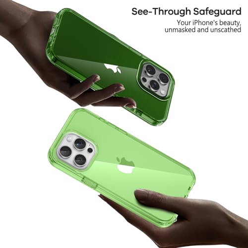 ORIbox for iPhone 15 Pro Max Case Green, [Military-Grade Drop Defense] [Rugged Dual-Layer Design] Anti-Fall Case for iPhone 15 Pro Max Phone Case, Force Armor Series, 6.7 inch, Green by ORIbox - Used condition - Image 3