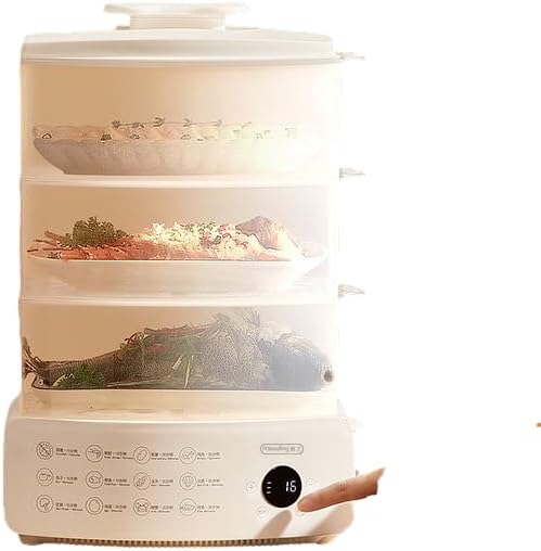 COOLBABY Multi-functional household three-layer intelligent steam pot large capacity automatic power off steamer