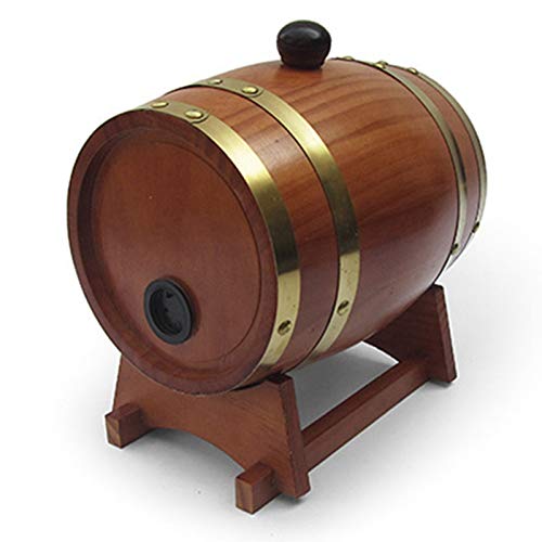 Vinta - Barile di legno da 3 l per birra, whisky e rum, perfetto per casa, bar, ristorante, esposizione e porta birra, ideale per detive Sto & Serving Solut