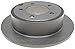 ACDelco Silver 18A2418A Rear Disc Brake Rotor