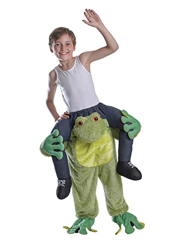 Bristol Novelty CC570 Piggy Back Frog Costume for Child, Unisex, One Size, Green