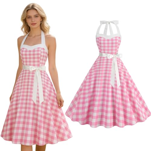 Colorful House Womens 50s Polka Dot Dress - 1950s...