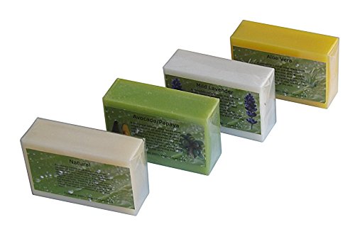 Green Breeze Imports Natural Virgin Coconut Oil Soap Variety Pack (4-pack)