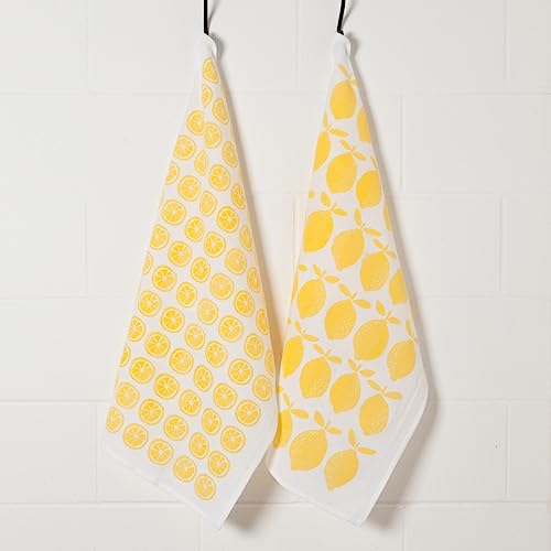 Image of Now Designs Floursack Dishtowel Set of 2 | Lemons