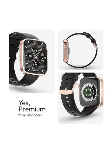 Image of Number Dialfit Pro Max Bluetooth Calling Smart Watch, 1.91 inch Large Edge-to-Edge Display, Always On, 600 Nits Brightness,Heart Rate, Blood Pressure, SPO2, IP68, 7 Days Battery, Metallic Body (Black)