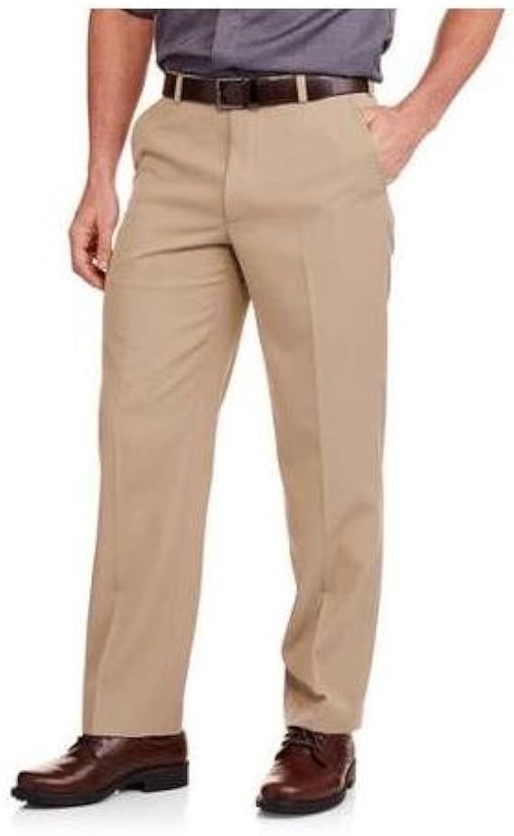 George Men's Flat Front Dress Pants, 34 