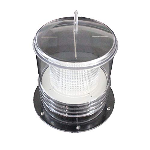 image for Pilotlights.net Solar Dock Warning Light - Waterproof Solar Dock Light