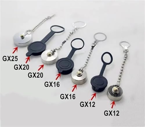 Tapa antipolvo M12 con cadena para conector aviación 20 pcs miniatura 2
