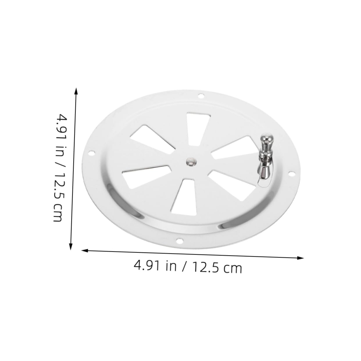 Mipcase 2pcs Stainless Steel Louvered Air Vent Cover Durable Ventilation Plate for Boats Yachts Home Office Manual Handle for Easy Control Optimized Airflow