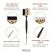 Red by Kiss Professional 3-IN-1 Edge Brush with Case – 100% Pure Boar Bristle Brush, Fine Tooth Comb & Rat Tail End for Precision Styling, Edge Control & Hair Parting