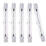 T3 100W R7S 78mm Halogen Bulb Dimmable 1050lm J-Type 120V Warm White R7S Base (5 Pack)