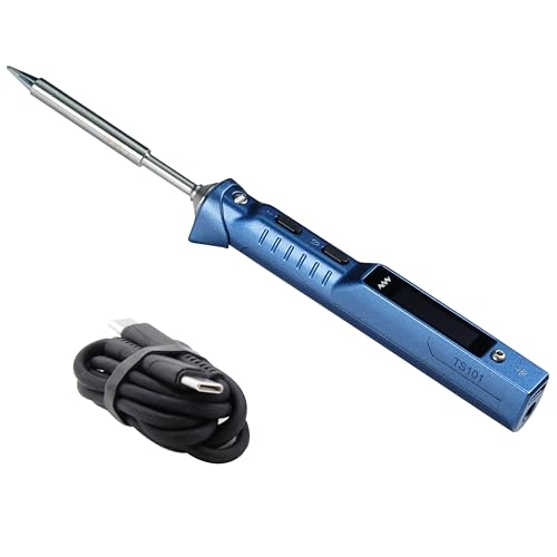 YKEY Original Blue TS101 Electronics Soldering Iron Station Kit USB Type C Power Portable Adjustable...