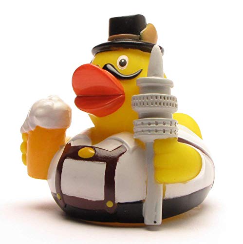 Duckshop I Badeente City Duck München I L: 7,5 cm I Quietscheente I Quietscheentchen I Geschenk München I Geschenk Oktoberfest