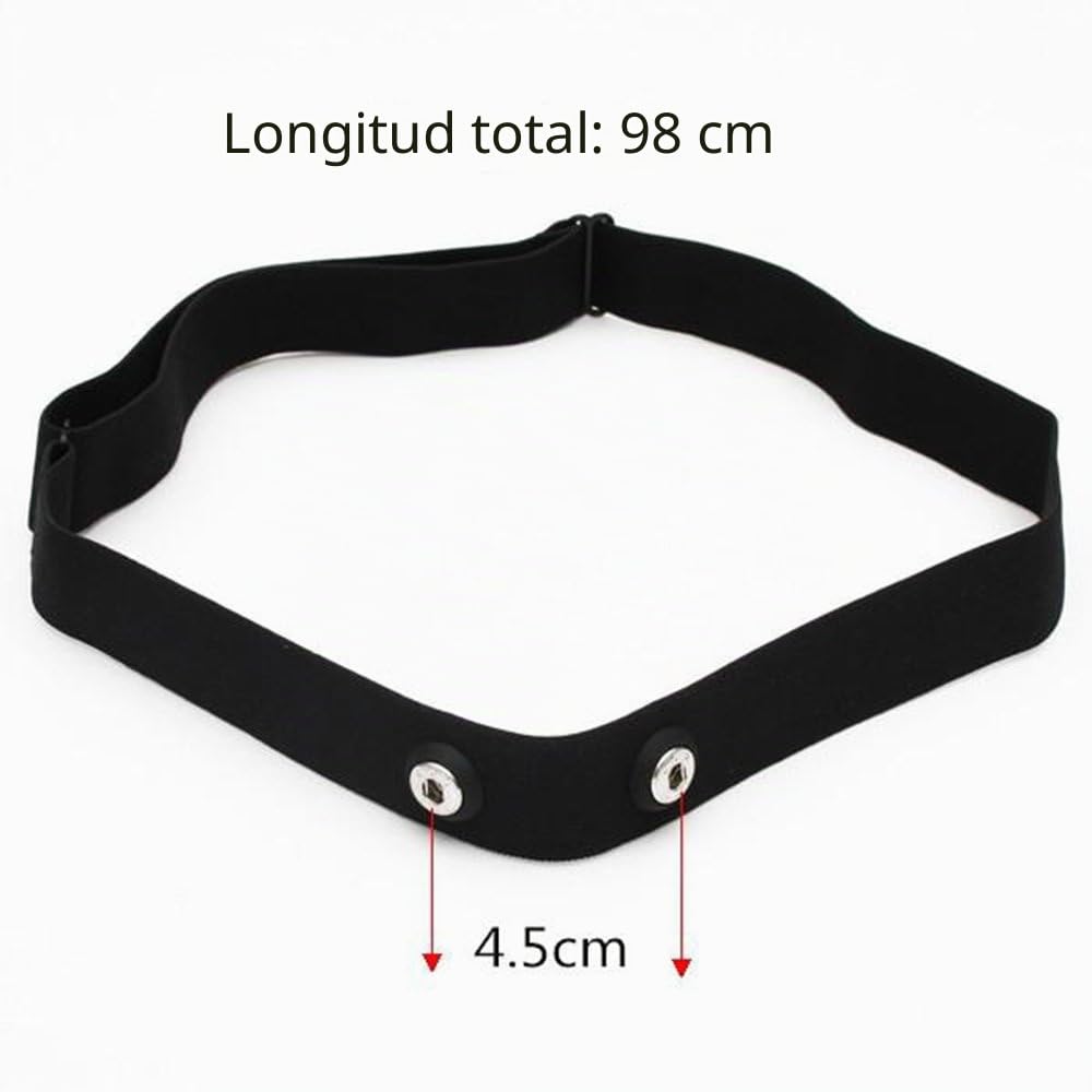 Correa elástica ajustable para pecho medir ritmo cardíaco Garmin Wahoo Polar CooSpo Original HRM Belt