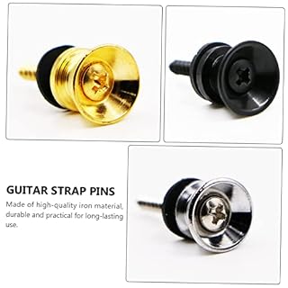 ERINGOGO 30 Pièces Boucle De Sangle De Guitare Boutons De Sangle De Basse Électrique Serrures De Sangle Centrale De Guitare Broches D’Extrémité En Métal Chevilles De Sangle De Guitare - Les Beatles, Paul McCartney, John Lennon, RIngo Starr, George Harrison ERINGOGO 30 Pièces Boucle De Sangle De Guitare Boutons De Sangle De Basse Électrique Serrures De Sangle Centrale De Guitare Broches D'Extrémité En Métal Chevilles De Sangle De Guitare – Image 3