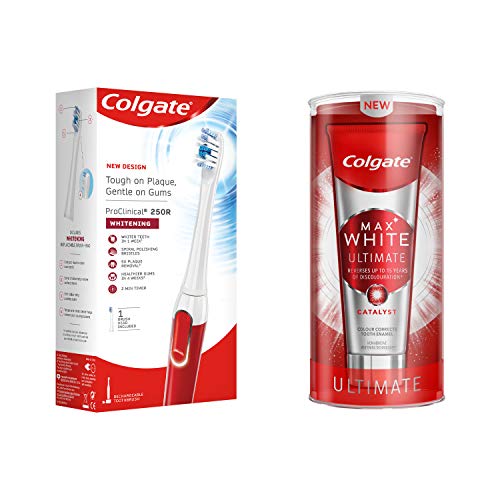 Colgate ProClinical Whitening Rechargeable Electric Toothbrush with Catalyst Toothpaste 75 ml Bundle