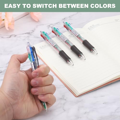 Mini stylos à bille multicolores rétractables pointe 0,7 mm pack de 12 pièces - 3
